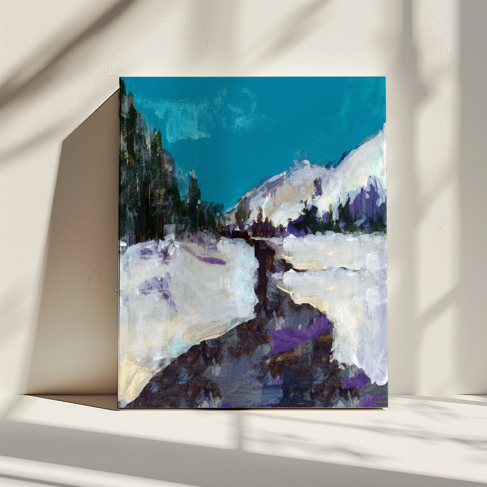 Wintertafereel in het bos 3 | Canvas