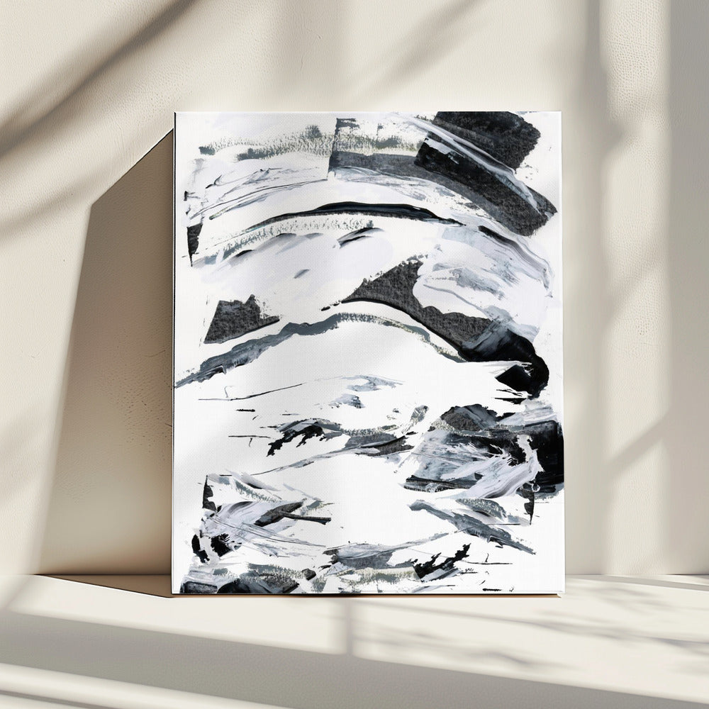 Zwart-wit scène 1 | Canvas