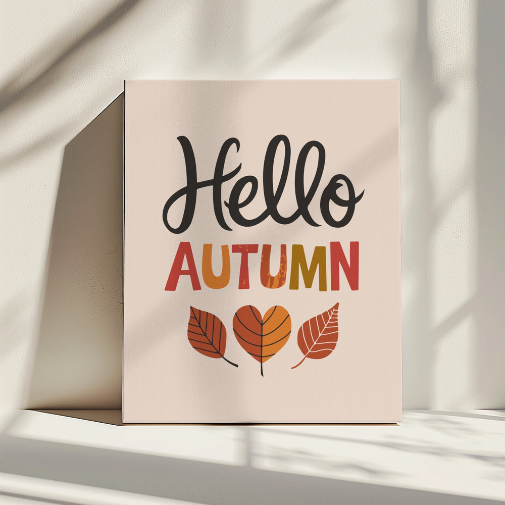 Hallo herfst | Canvas