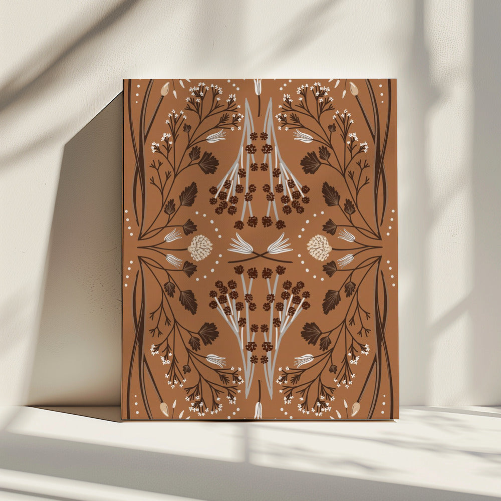 Folk Mirrored Botanicals - Aardetinten | Canvas