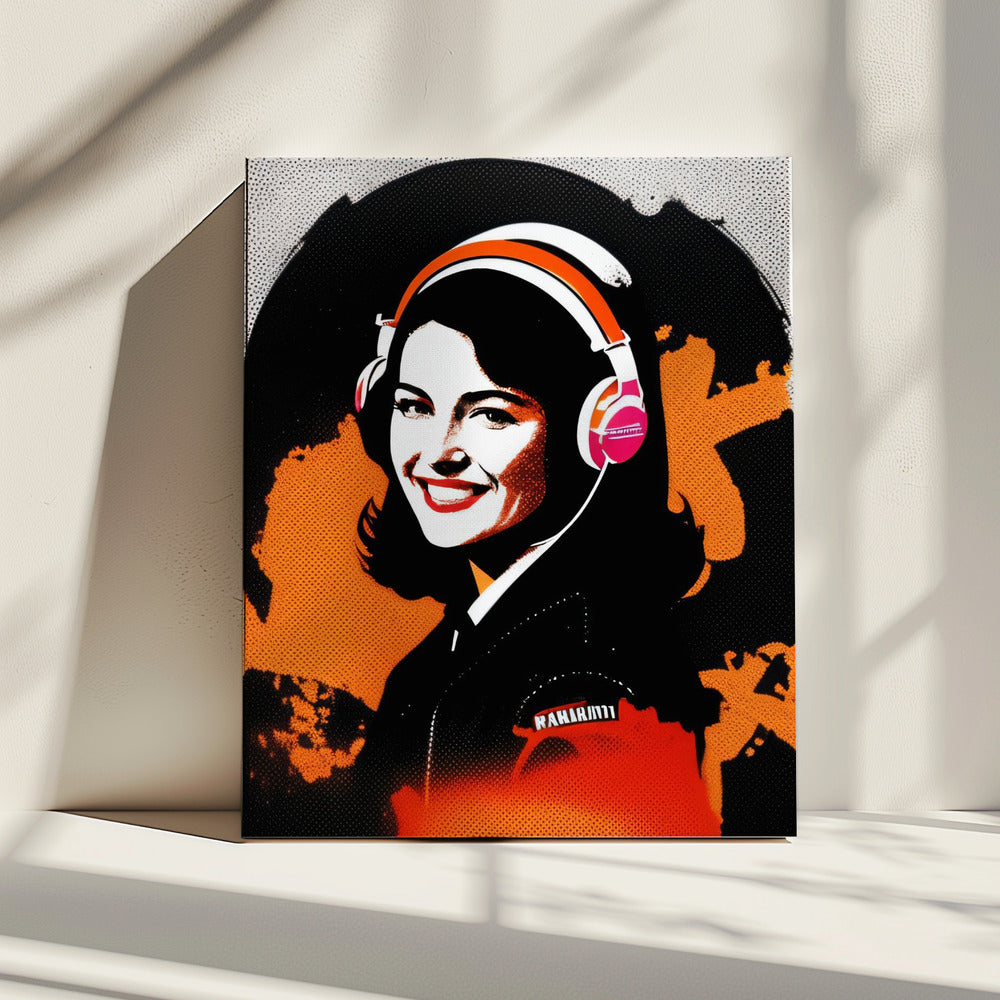 Een levendig meisje | Canvas