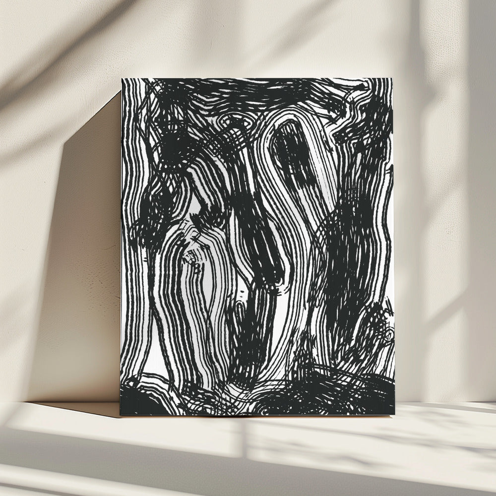 Vloeiende lijnen dansen | Canvas