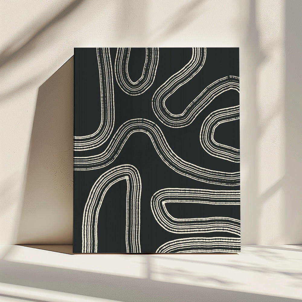 Gebogen paden | Canvas