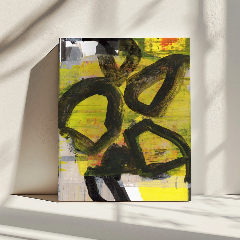 Geel Abstract Nr. 1 | Canvas