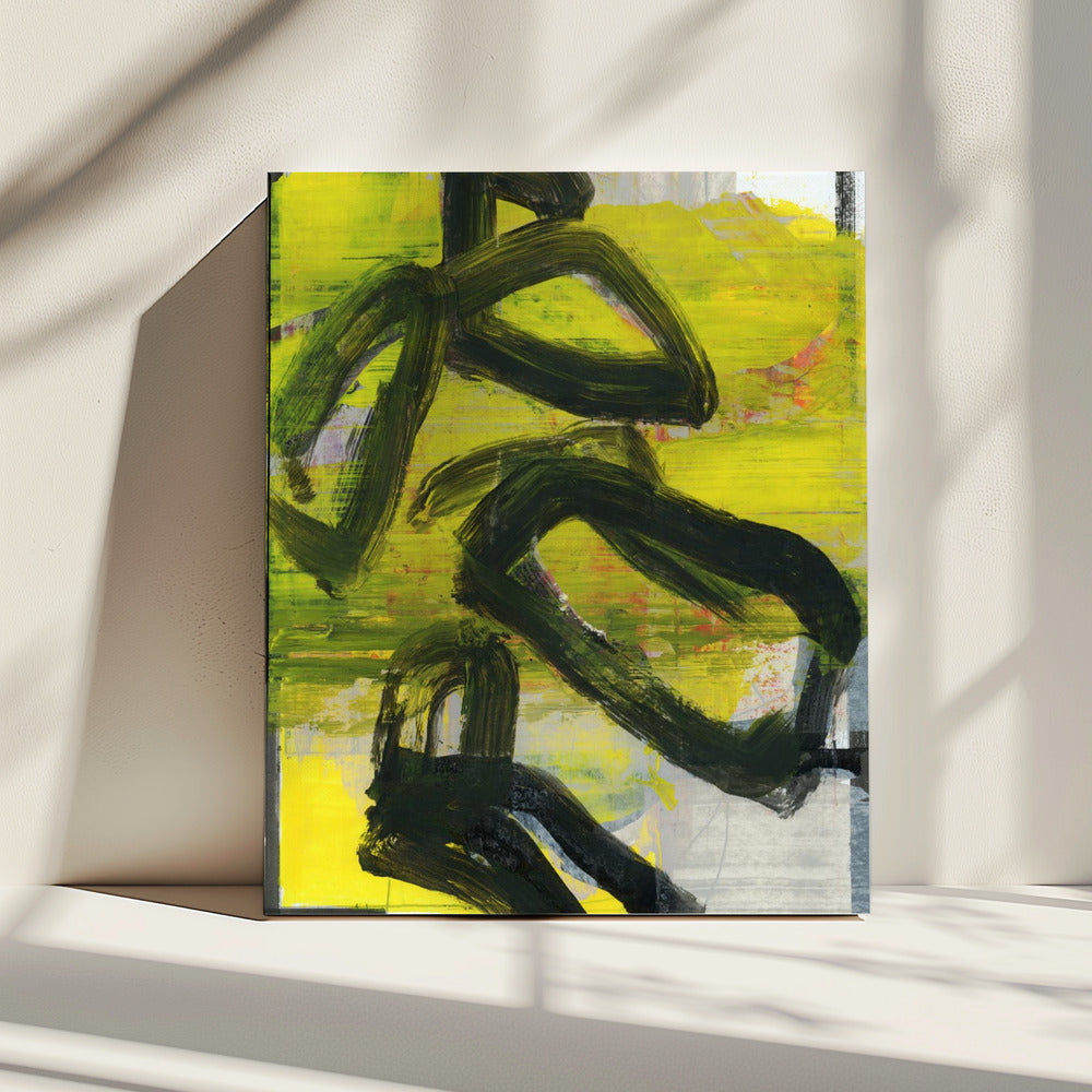 Geel Abstract Nr. 3 | Canvas