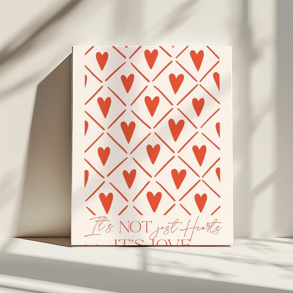 Over liefde. Harten | Canvas