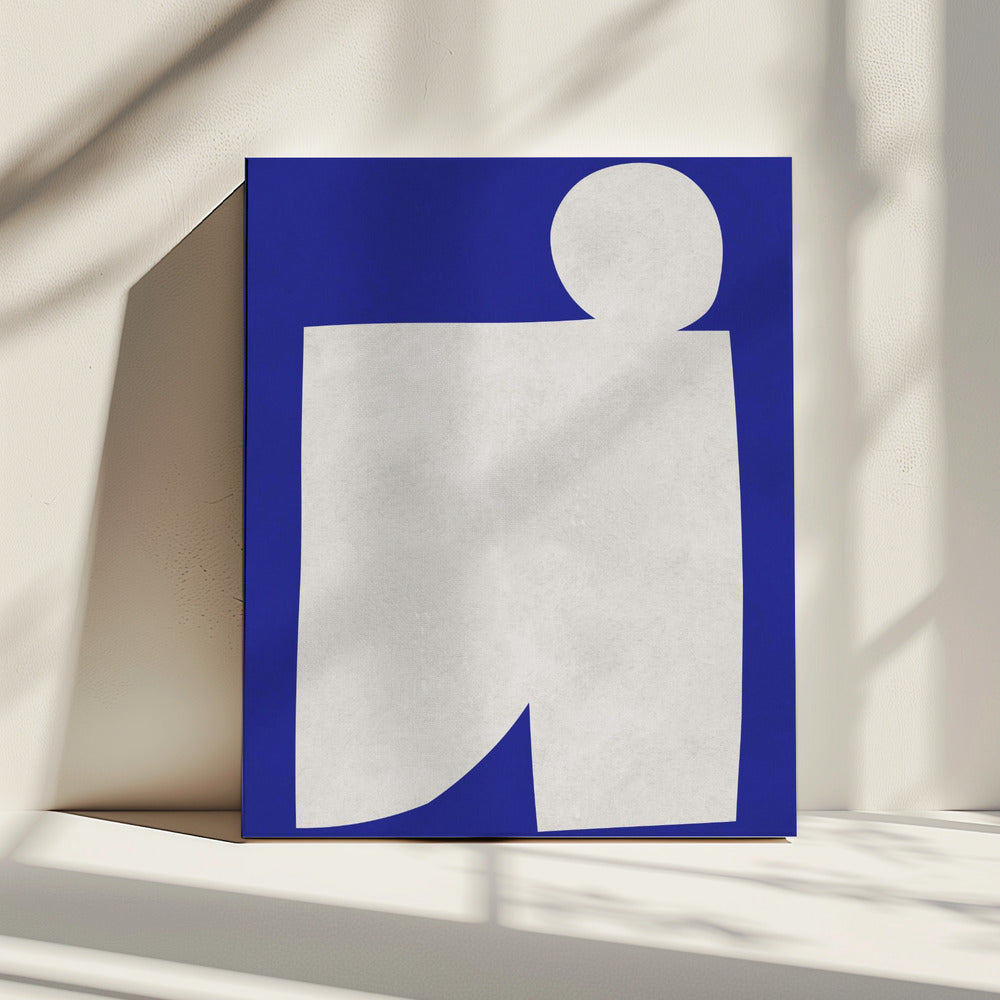 Blauw-witte kunst 2 | Canvas