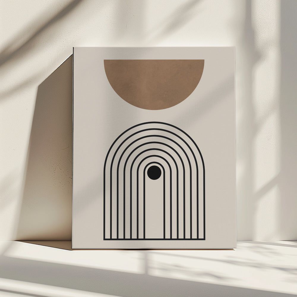 Compositielijnen en cirkels 5 | Canvas