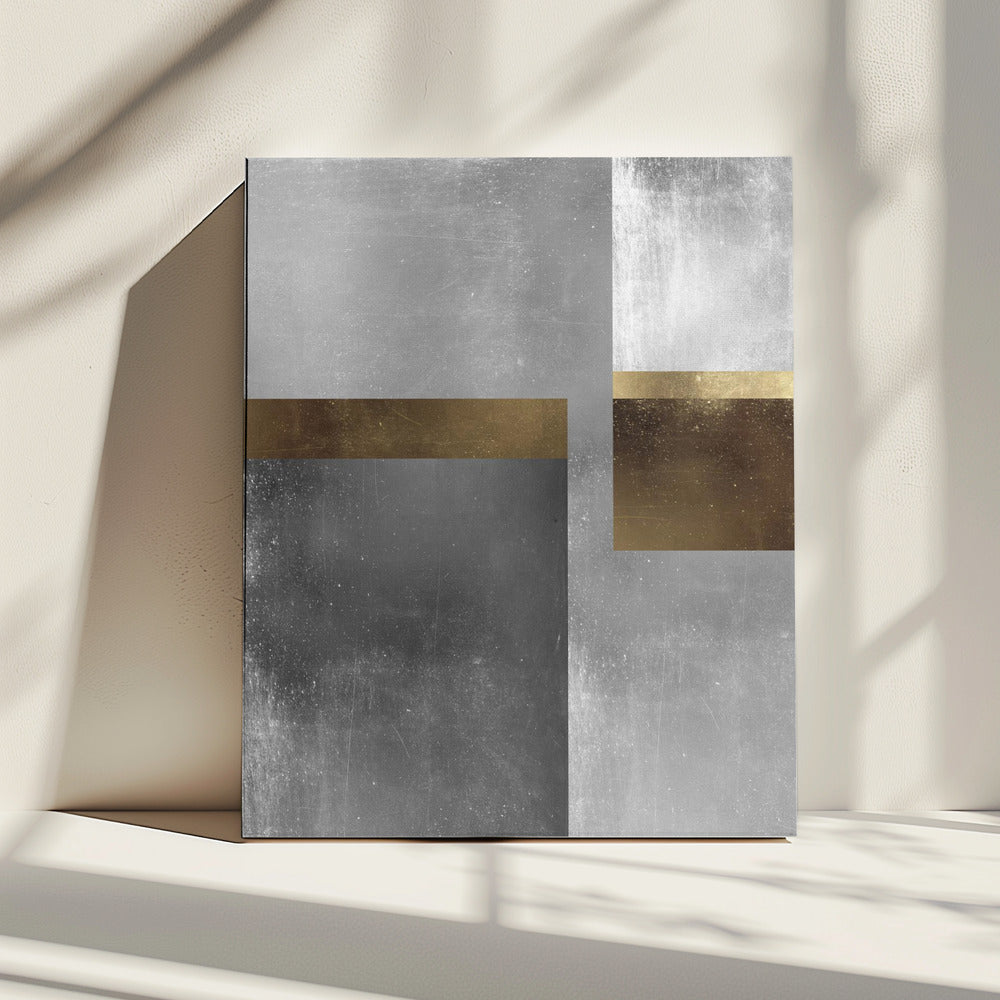 Goud- en zilvertexturen 6 | Canvas
