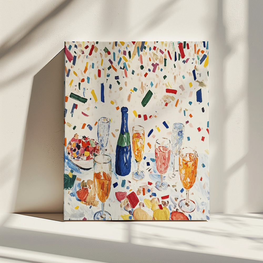 Levendige viering | Canvas