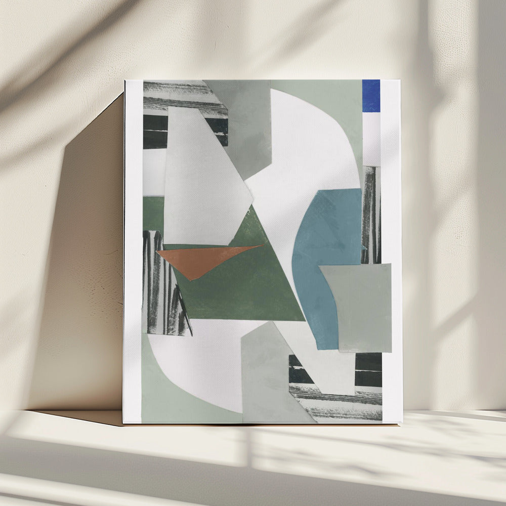 Neutrale geometrische print nr. 1 | Canvas