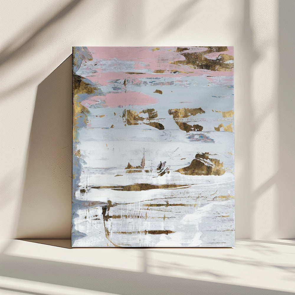 Abstract Zacht Wit 2 | Canvas