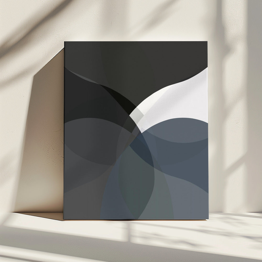 Abstracte neutrale vormen print 4 | Canvas