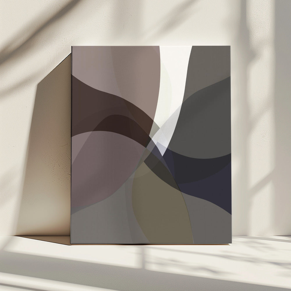 Abstracte neutrale vormen print 5 | Canvas