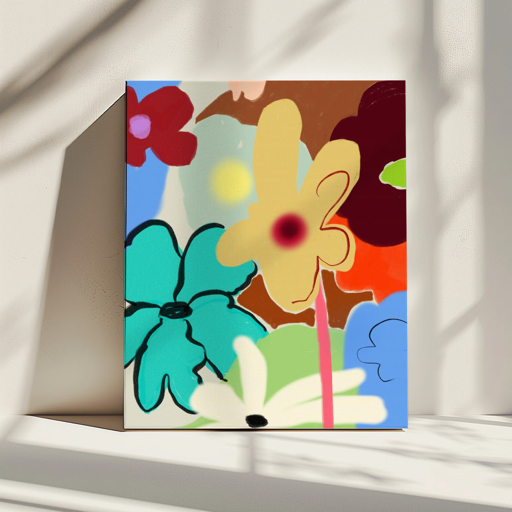LUIDE BLOEMEN DANSEN | Canvas