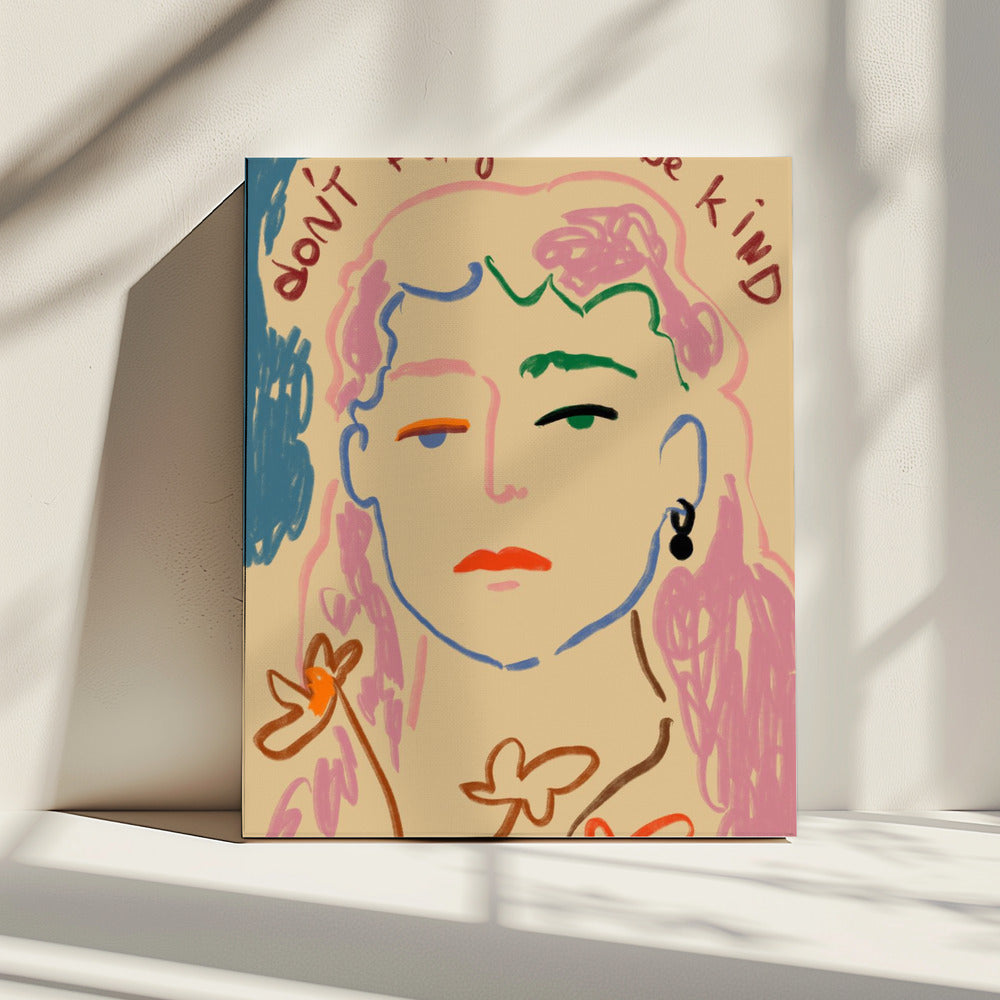 Vergeet niet aardig te zijn | Canvas