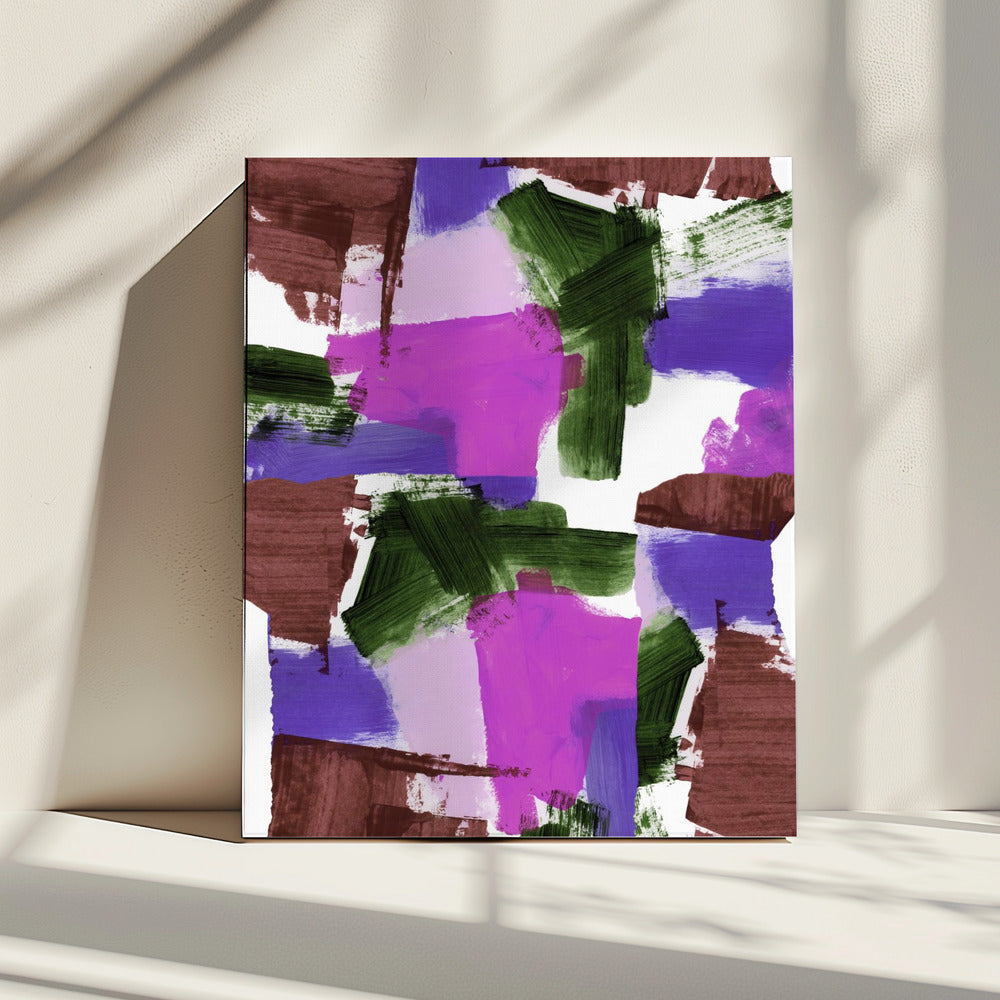 Diepe tinten Abstract 2 | Canvas