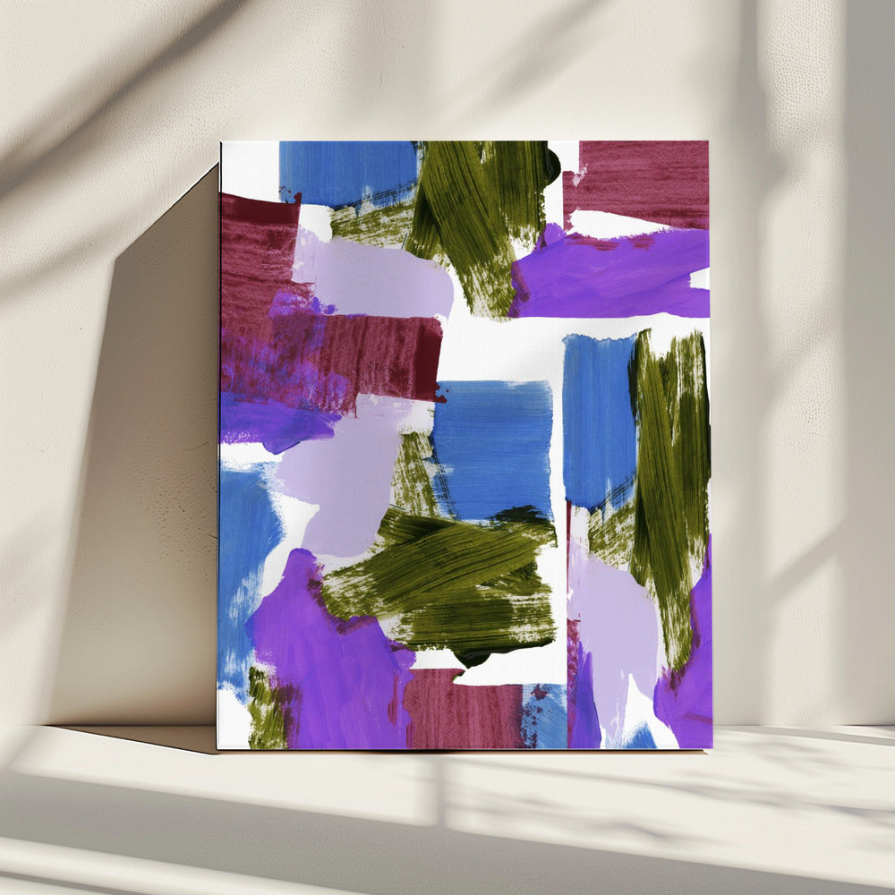 Diepe tinten Abstract 1 | Canvas