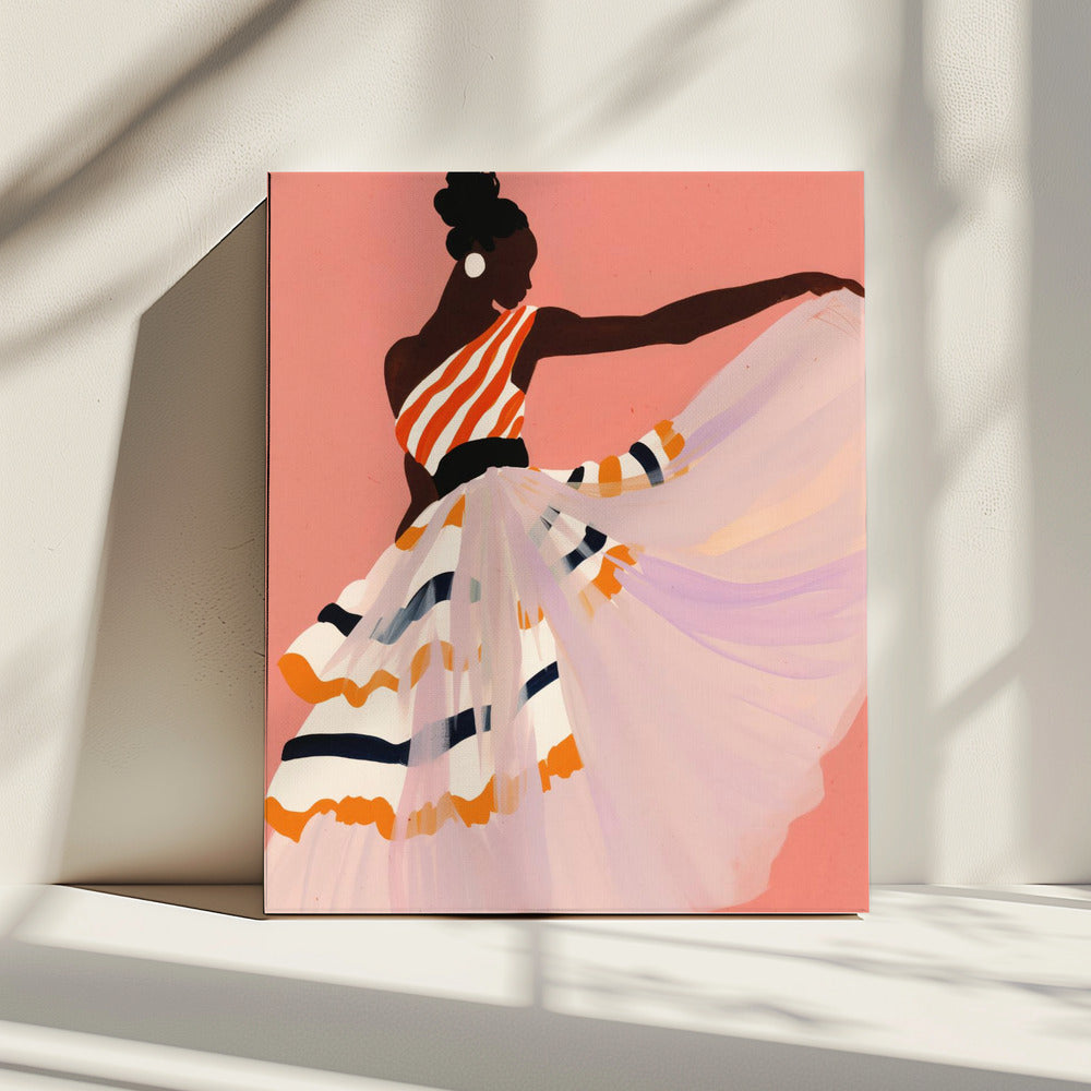Dans van kleuren | Canvas