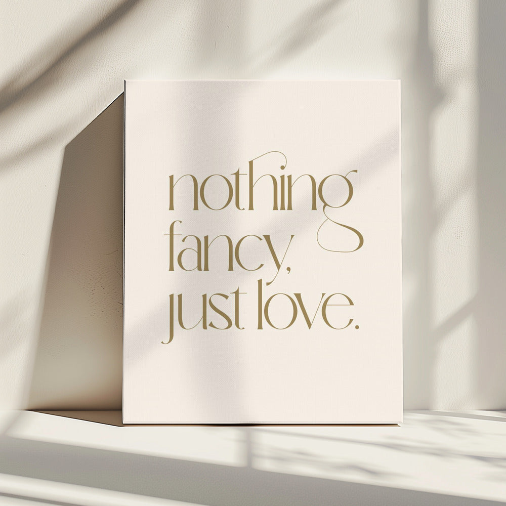 Niets bijzonders, gewoon liefde | Canvas