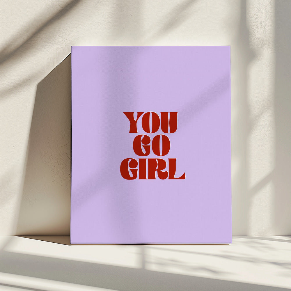 Ga zo door, meid | Canvas