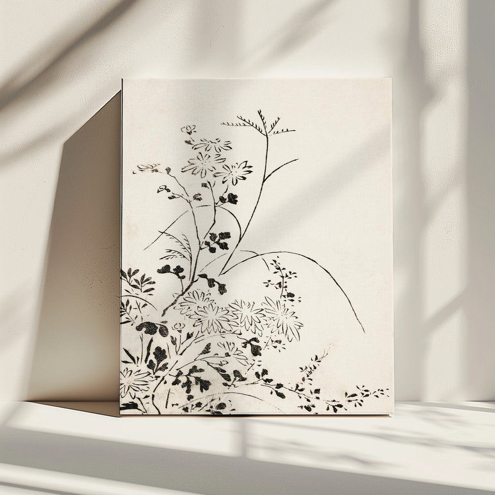 Herfstbloemen en grassen (1762) | Canvas