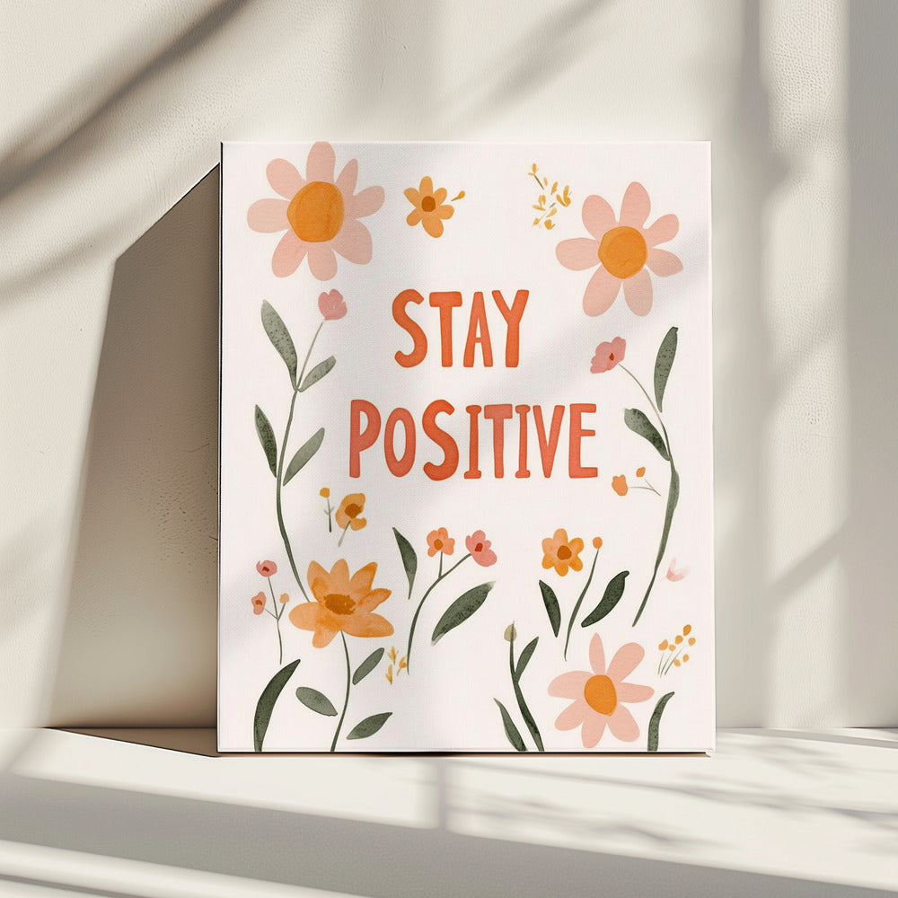 Bloemenaanmoediging | Canvas