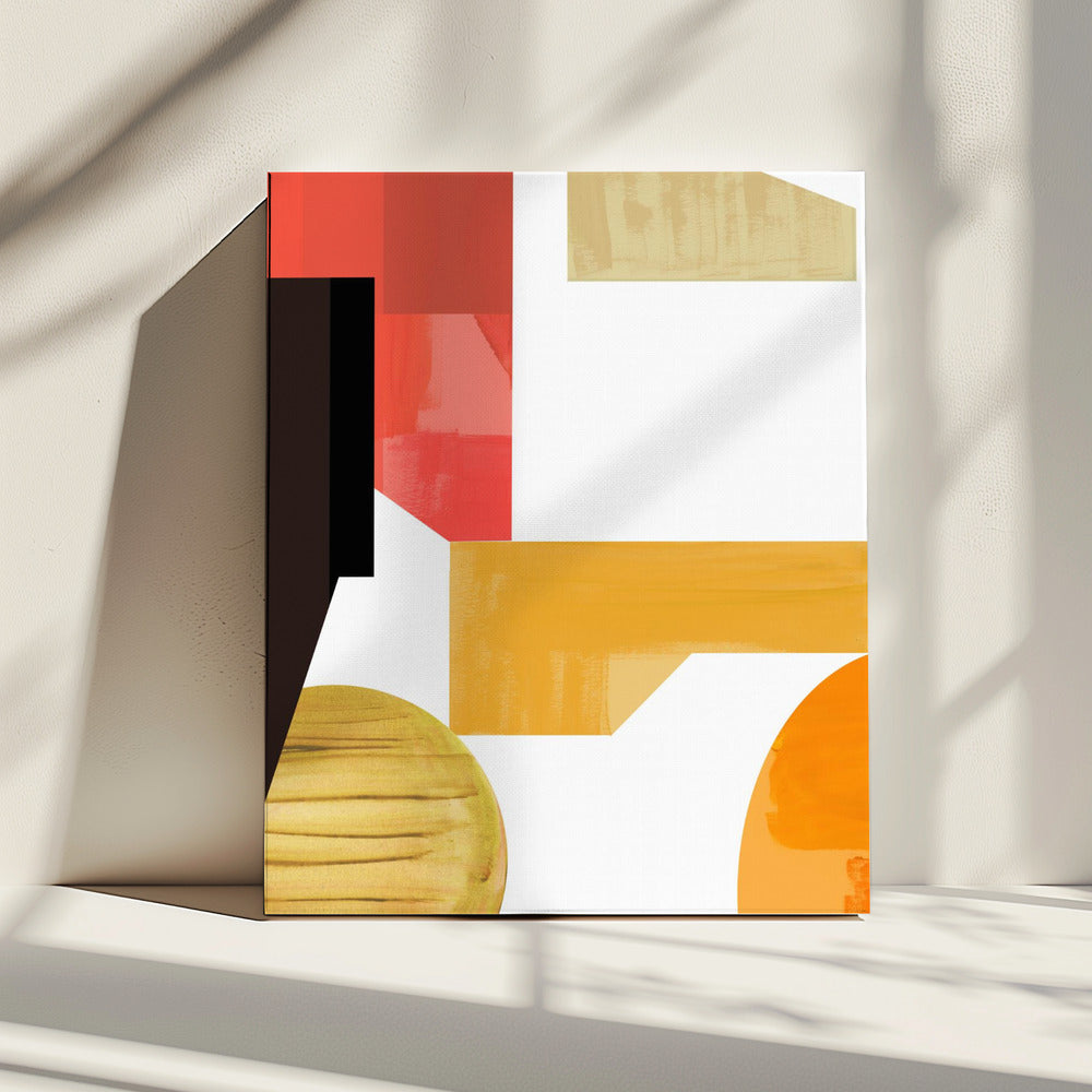 Geometrische warmte nr. 3 | Canvas