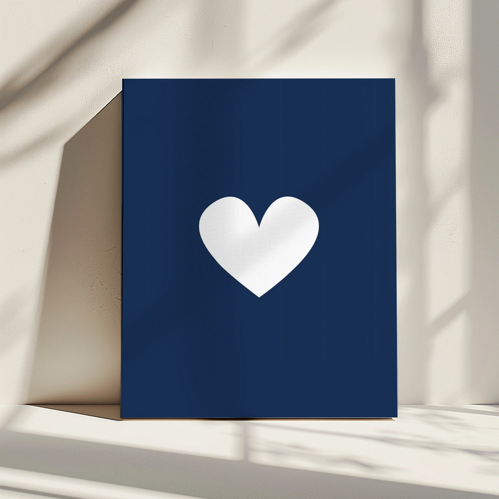 Klein Marine Hart | Canvas