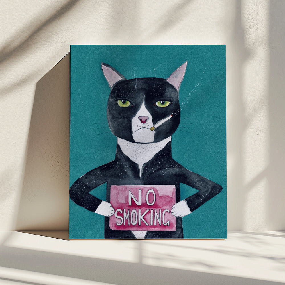 Rokende kat | Canvas