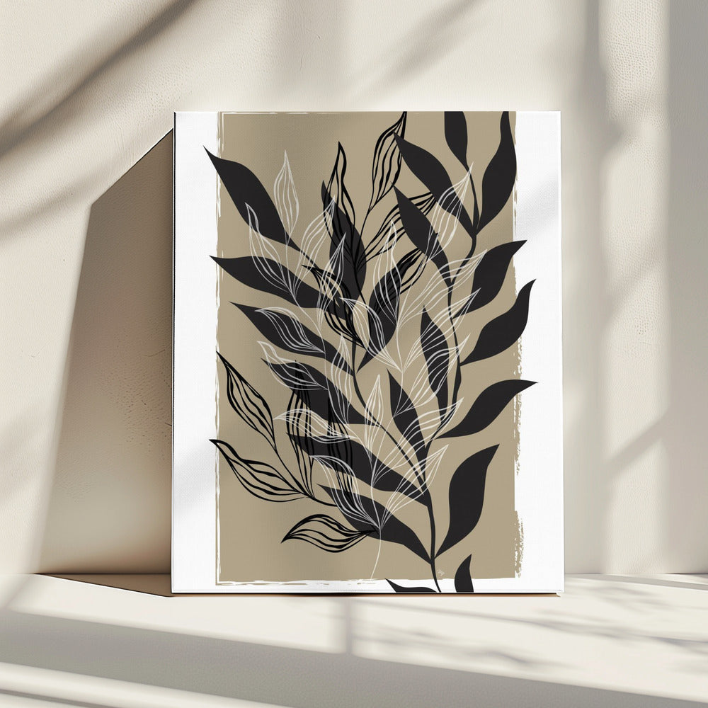 Minimalistisch botanisch ontwerp | Canvas