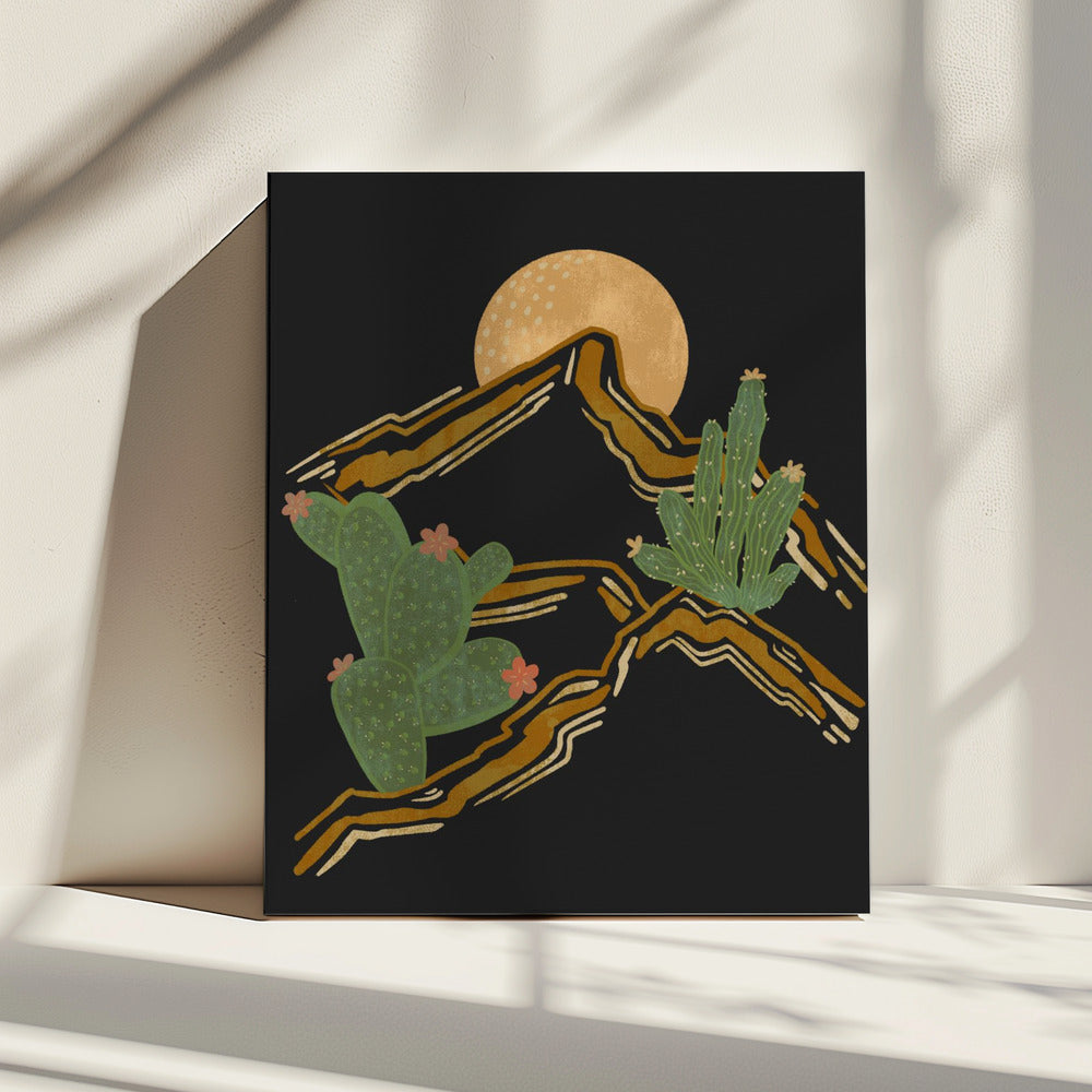 Rocky Mountain en Cactus | Canvas