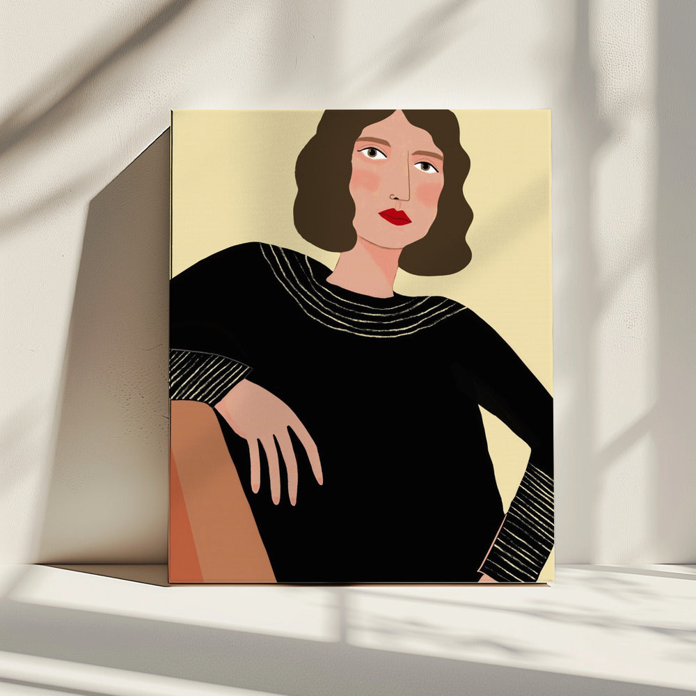 Vrouw ontspannen | Canvas