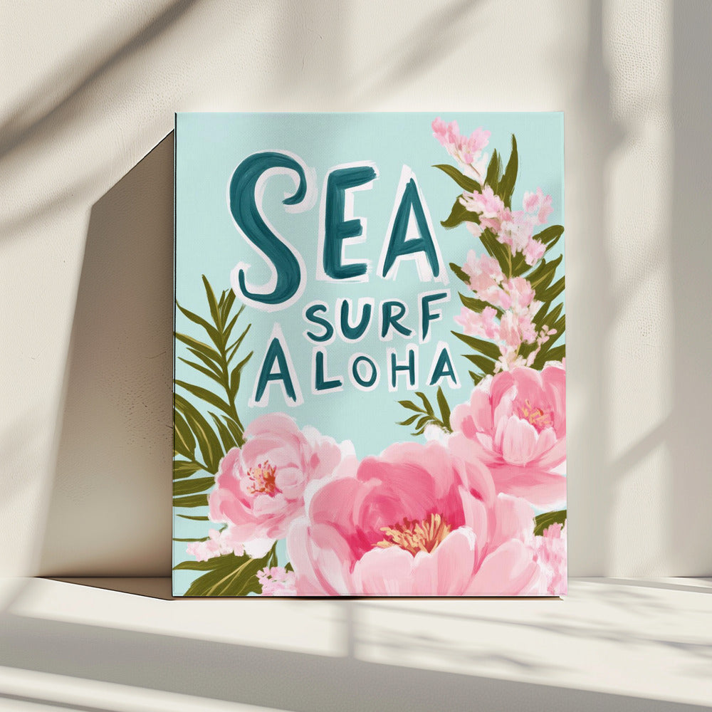 Aloha Blossom Surf | Canvas