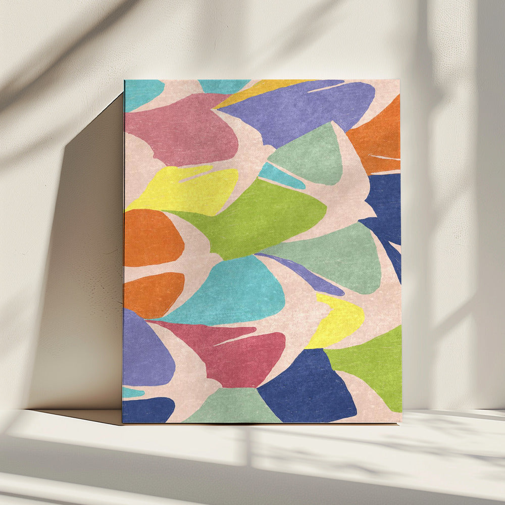 Abstracte vogels | Canvas