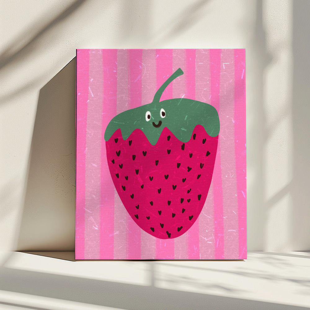 Hallo aardbei | Canvas