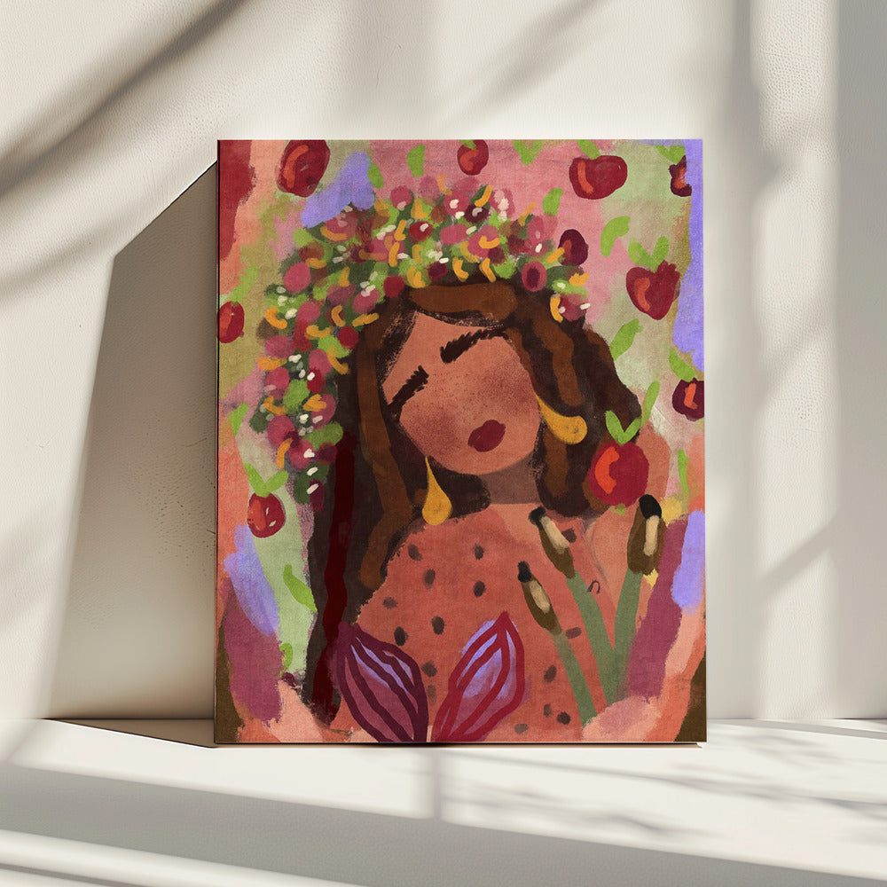 Vrouw en appels | Canvas