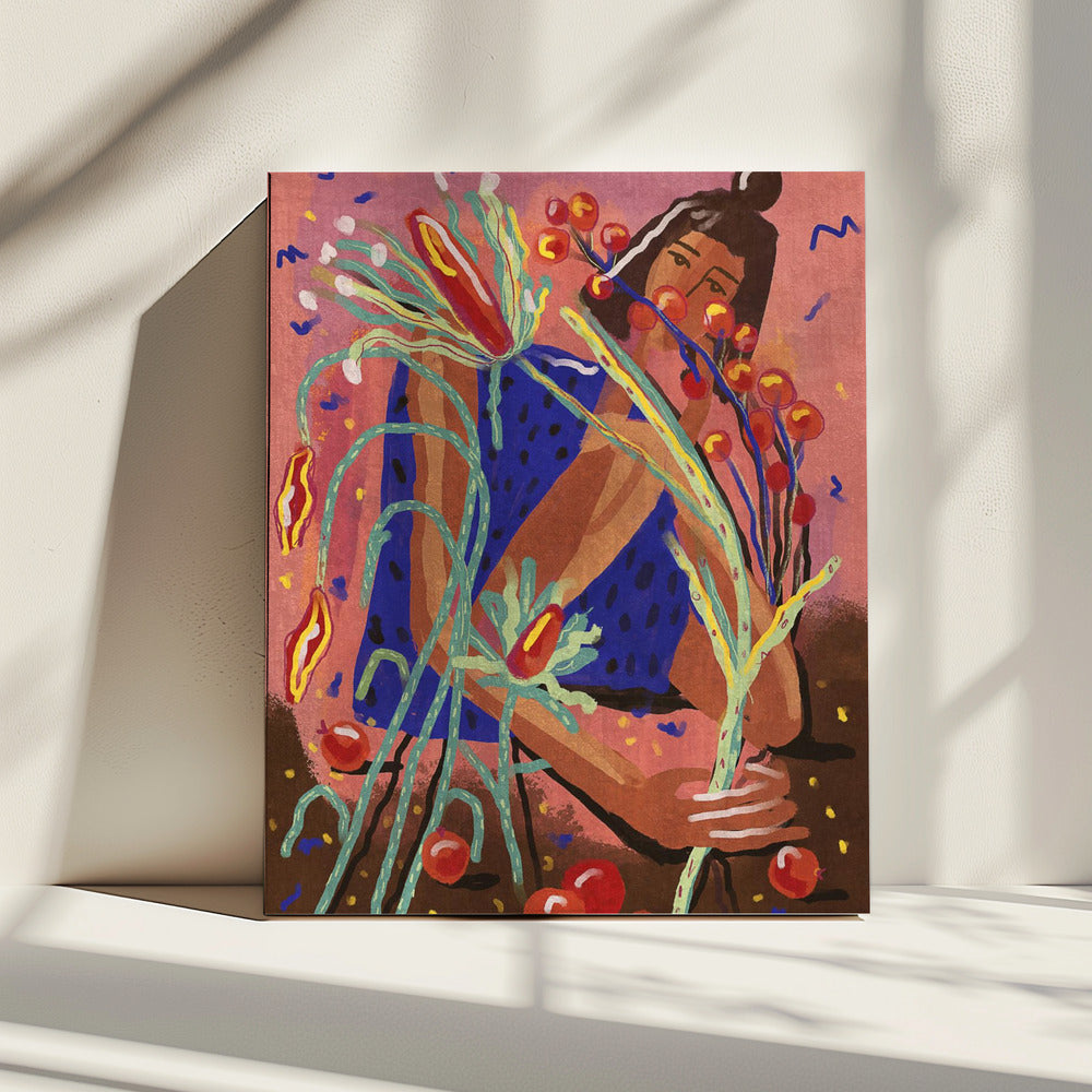 Pluk een bloem | Canvas