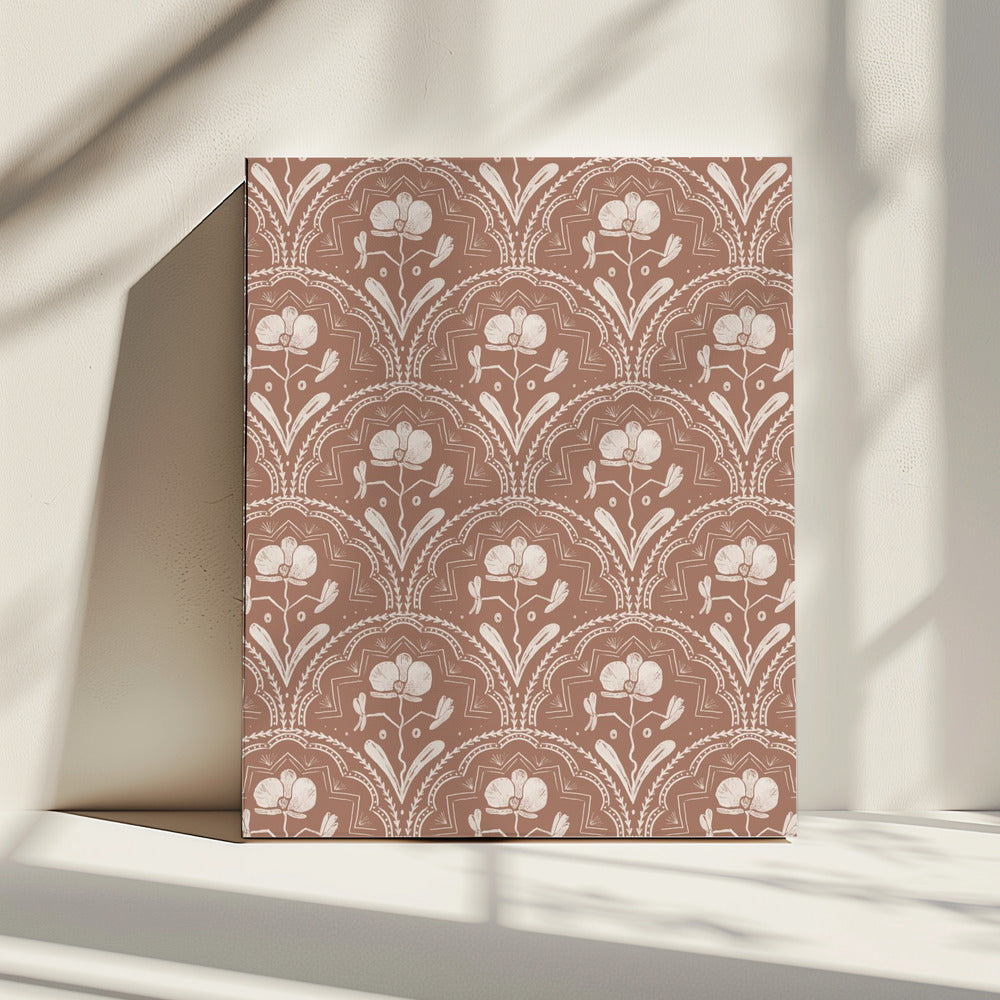 Boho Orchidee Tegelpatroon | Canvas