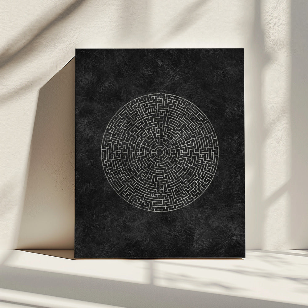 Het circulaire reisdoolhof | Canvas