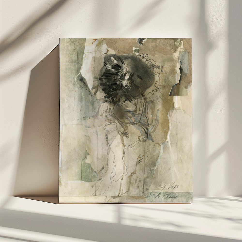 Eenzame figuur | Canvas