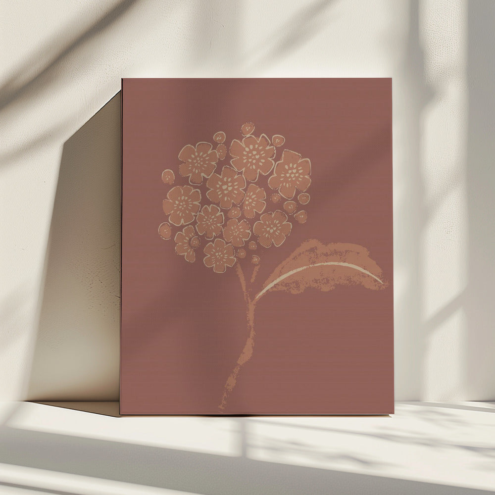 Mocha bloesem | Canvas