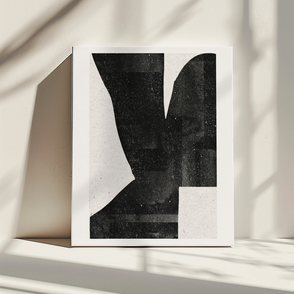 Donkere silhouetvorm | Canvas