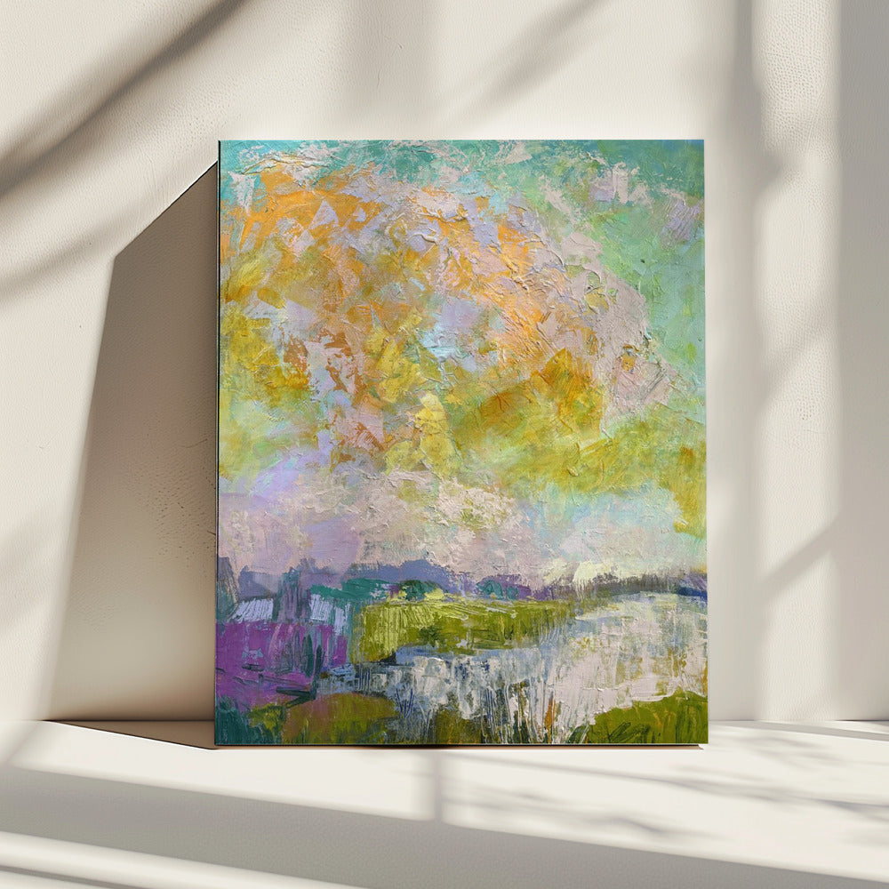 Zonovergoten reflecties | Canvas