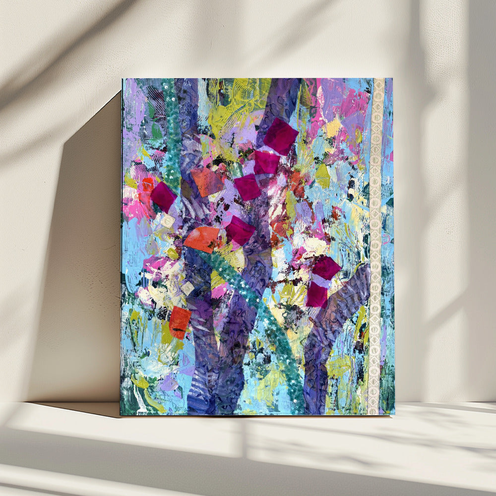 Tussen de rozen | Canvas