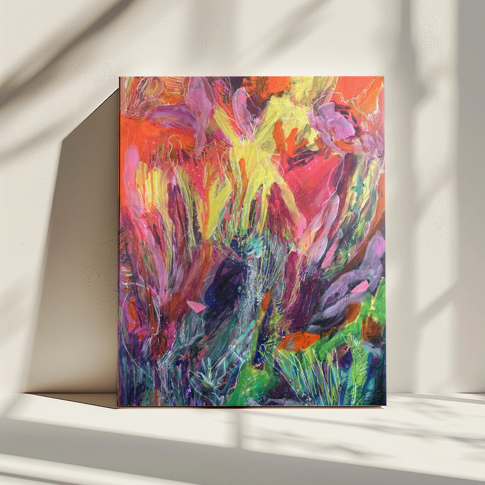 Levendige wervelwind | Canvas