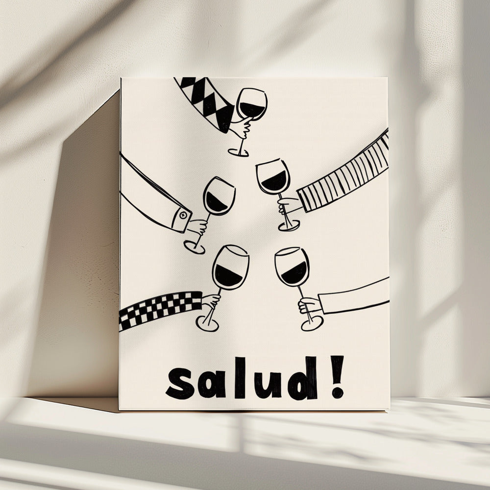 Pictufy Feestelijke Gezondheid Rood A2 | Canvas