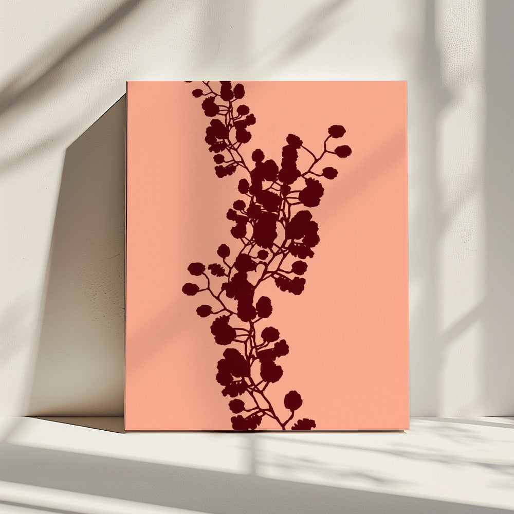Bloemensilhouet 3 | Canvas
