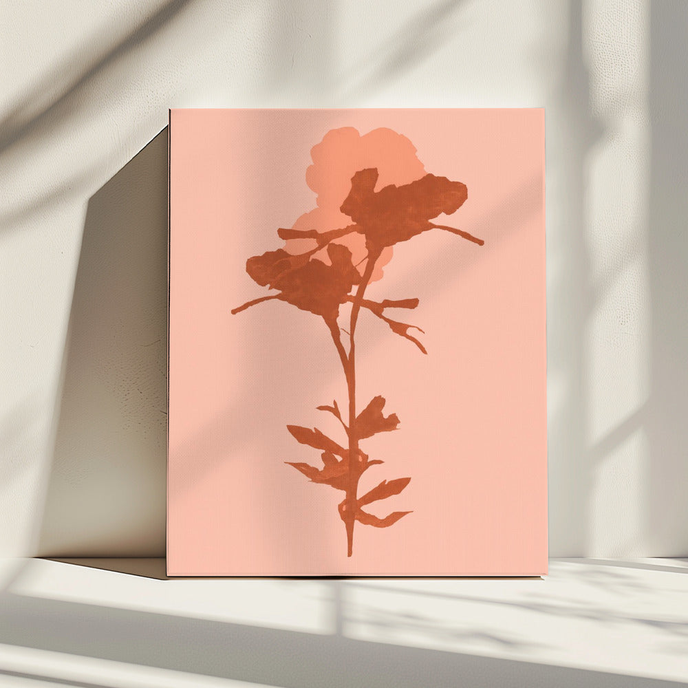 Bloemensilhouet 7 | Canvas