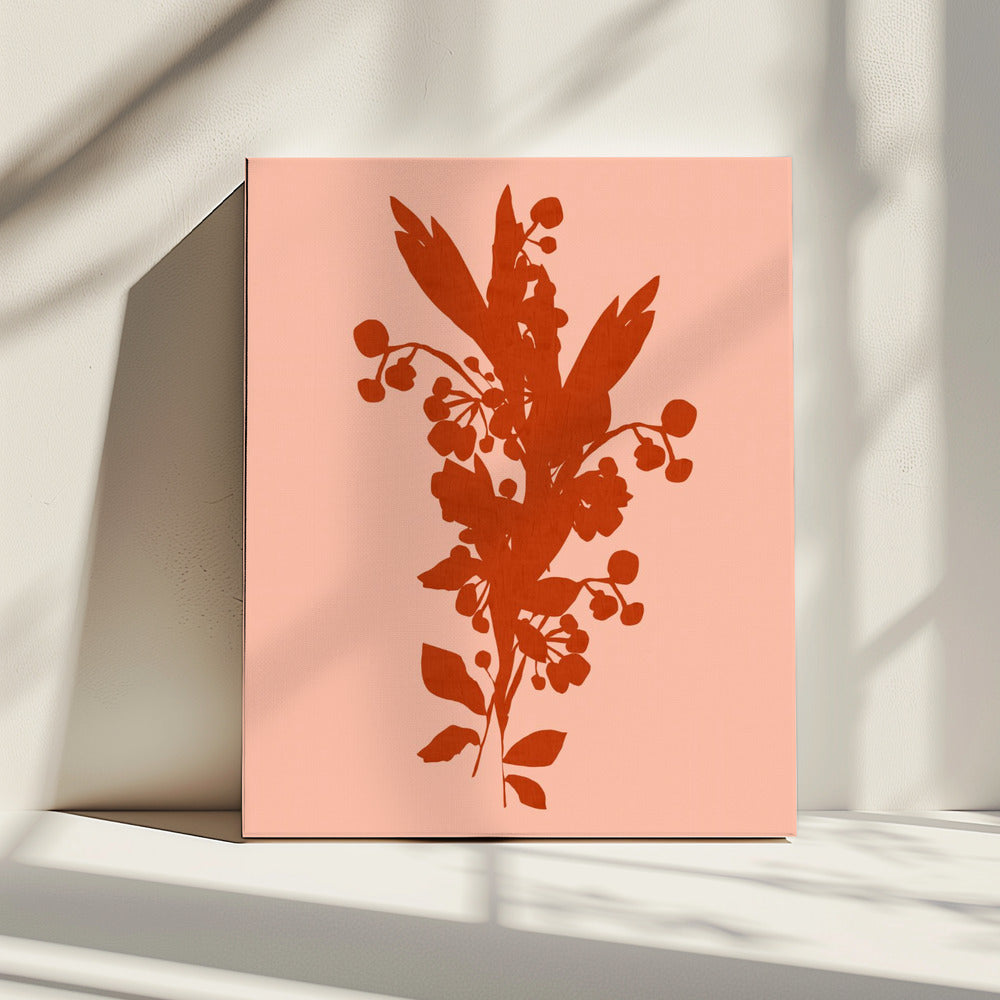 Bloemensilhouet 8 | Canvas